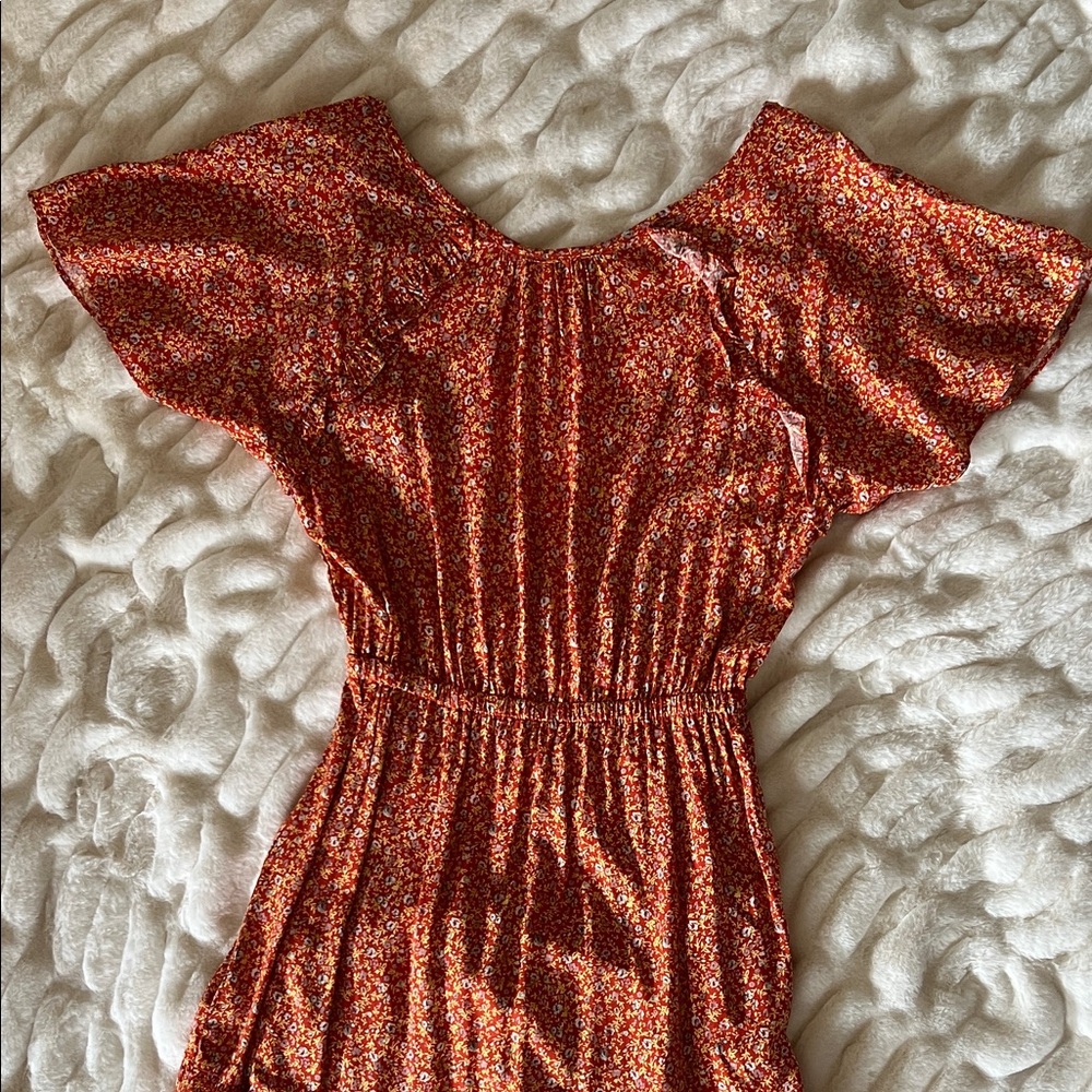 Vici Red Floral Dress